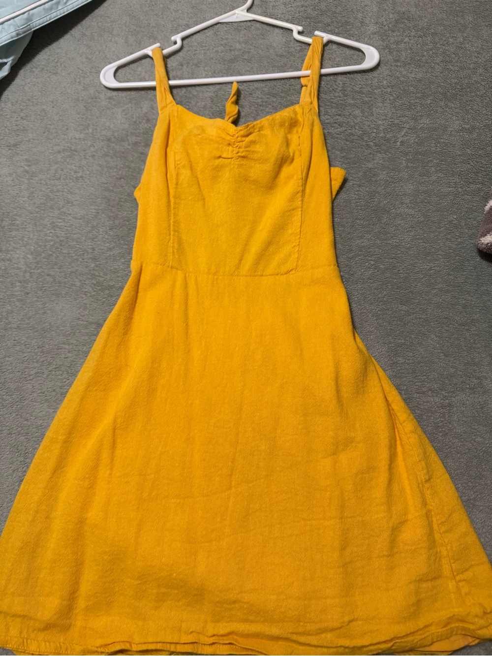 Hollister Bright Yellow Sundress with Twist Neck